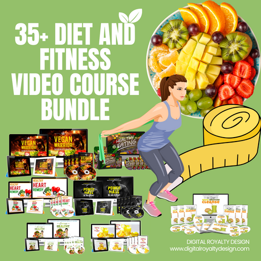 35+ Diet and Fitness Video and E-book Course Bundle
